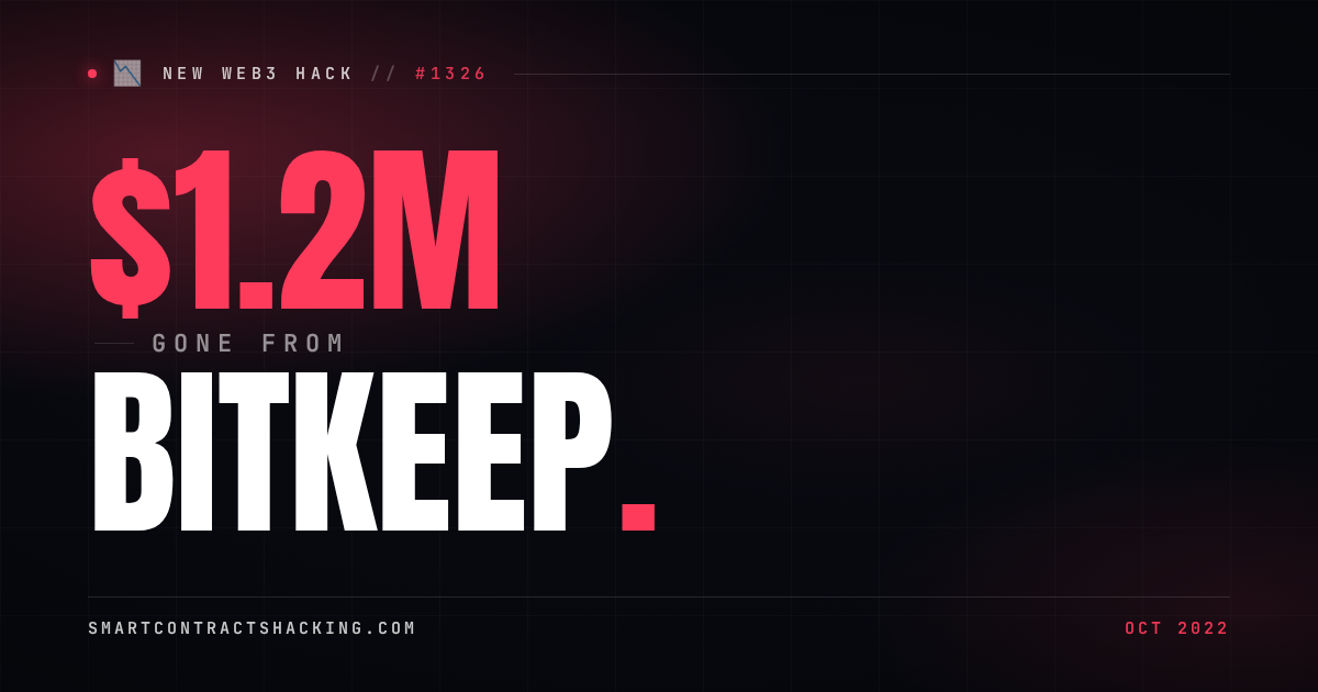 BitKeep Hack (2022) - $1.2M Lost | Smart Contract Hacking