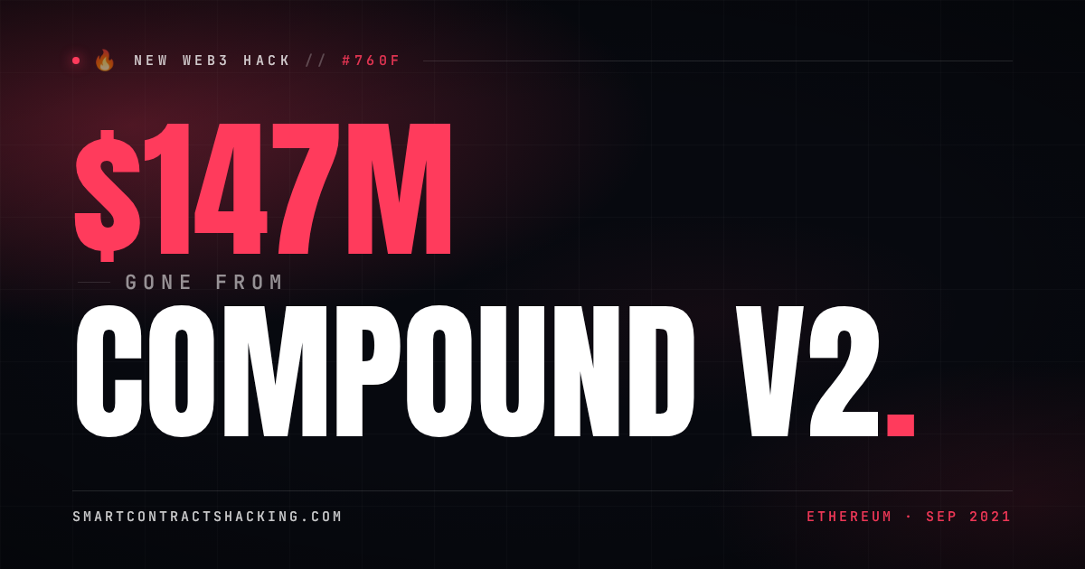 Compound V2 Hack (2021) - $147M Lost | Smart Contract Hacking