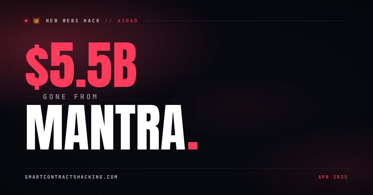 Mantra Hack (2025) - $5.5B Lost | Smart Contract Hacking