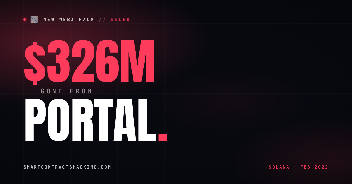 Portal Hack (2022) - $326M Lost | Smart Contract Hacking